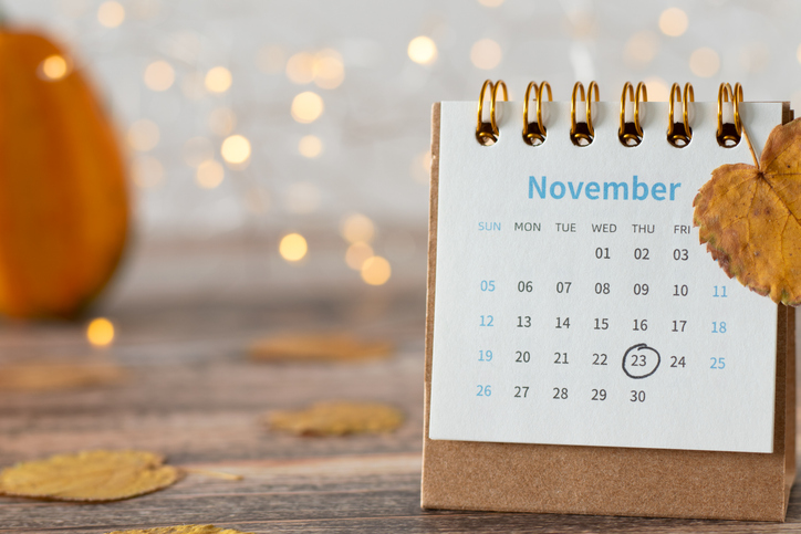As November Arrives