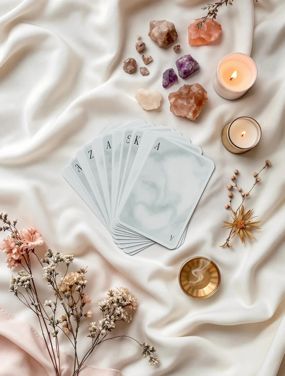Crystals and oracle cards